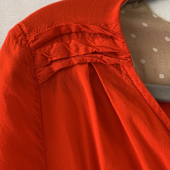 Bright Orange Anthropologie Edme & Esyllte Blouse - Picture 4 of 7